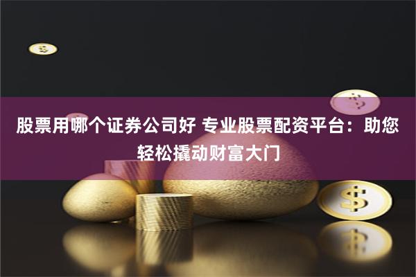 股票用哪个证券公司好 专业股票配资平台：助您轻松撬动财富大门